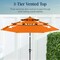 Best Choice Products 10ft 3-Tier Patio Umbrella, Market Sun Shade w/ Tilt Adjustment, Easy Crank